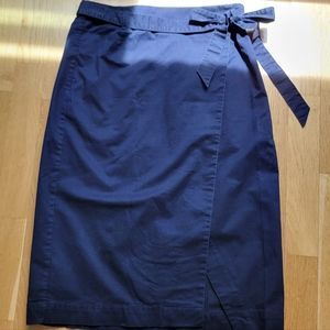 Banana Republic Midi Skirt w/ Slit (Navy)